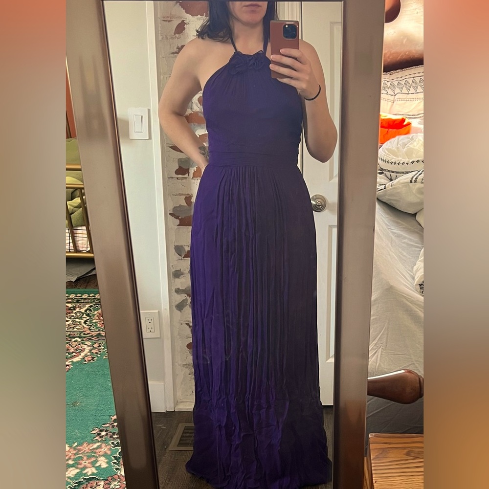 Amsale silk chiffon dress